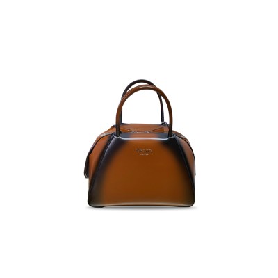 PRADA SMALL BRUSHED LEATHER SUPERNOVA HANDBAG 1BA366 (25.5*18*13.5cm) PRADA SMALL BRUSHED LEATHER SUPERNOVA HANDBAG 1BA366 (25.5*18*13.5cm)